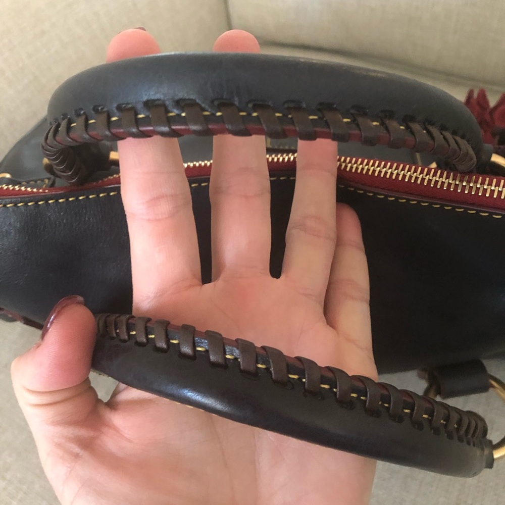 Dooney & Bourke Florentine Small Satchel Navy - Picture 3 of 7